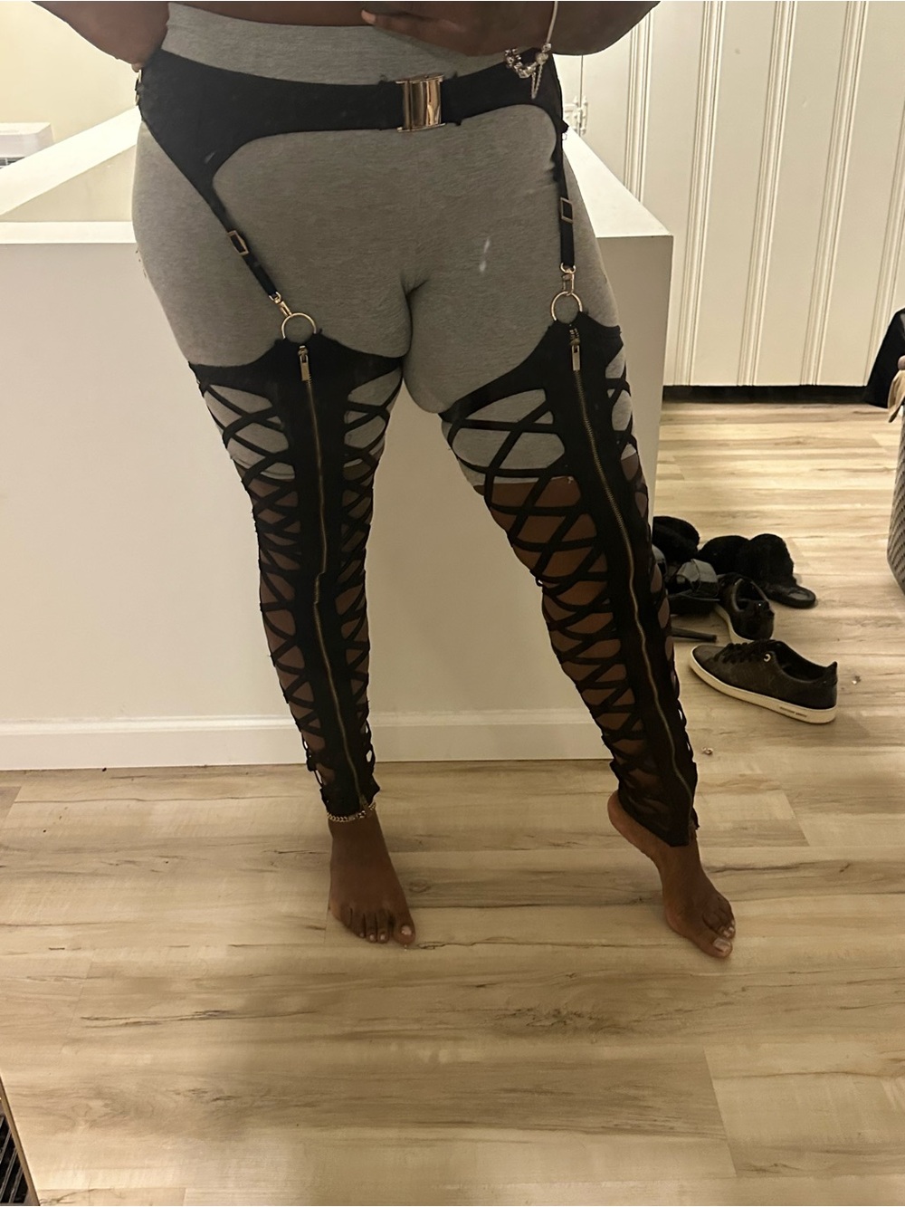 Black Bandage Chaps